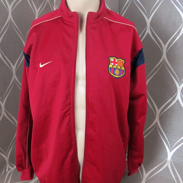 Barcelona 2001-02 tracksuit jacket Nike soccer size L (1)