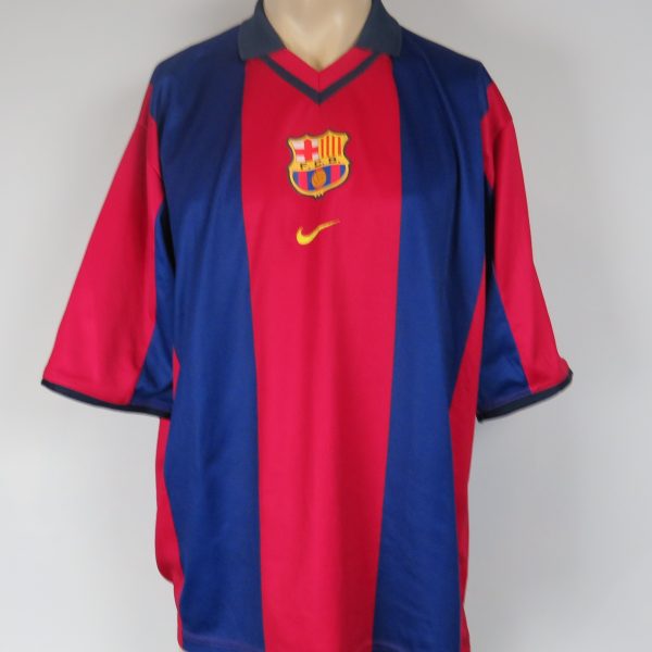 Barcelona 2000-01 home stadium shirt Nike soccer jersey size XL (1)