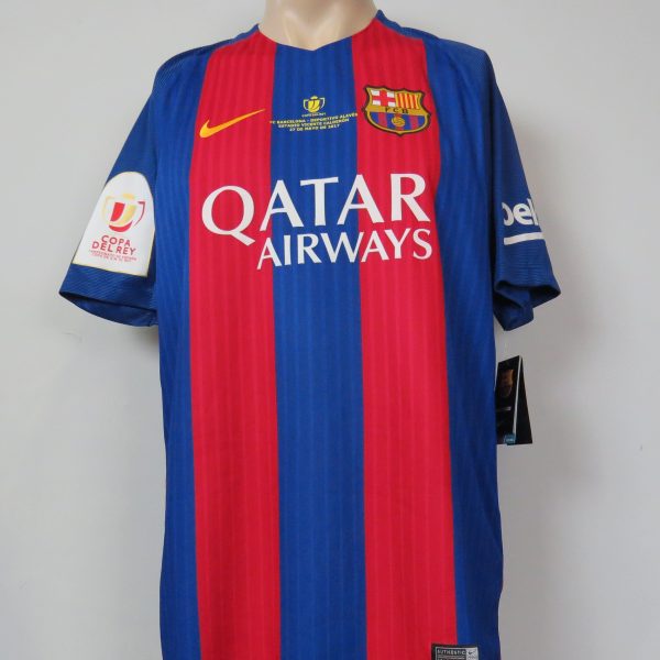 Barcelona 2017 Copa Del Rey Final shirt Nike soccer jersey size L BNWT (1)