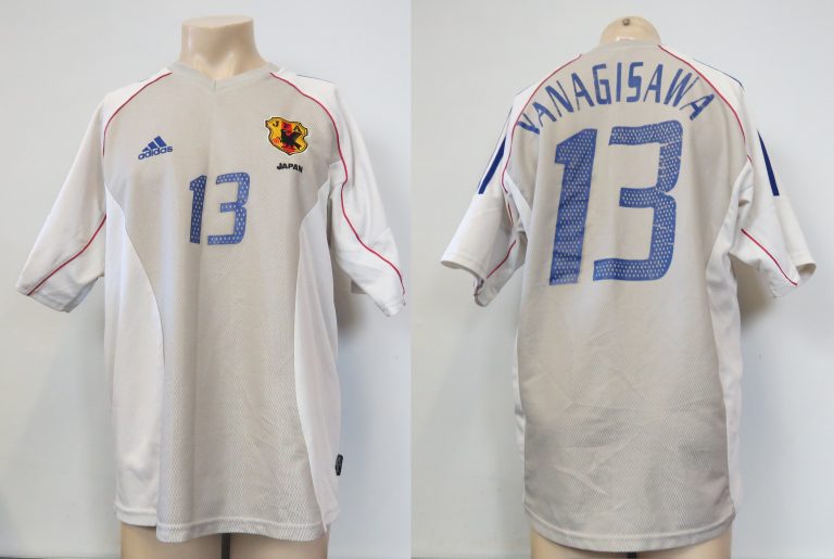 Japan 2002-04 away shirt adidas size L Yanagisawa 13 (World Cup 2002) (1)