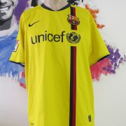 Vintage Barcelona 2008-10 yellow away shirt Nike soccer jersey size L (1)