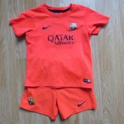Barcelona 2014 2015 away kit shirt shorts Nike size 110-116 5-6 Years Barca (1)