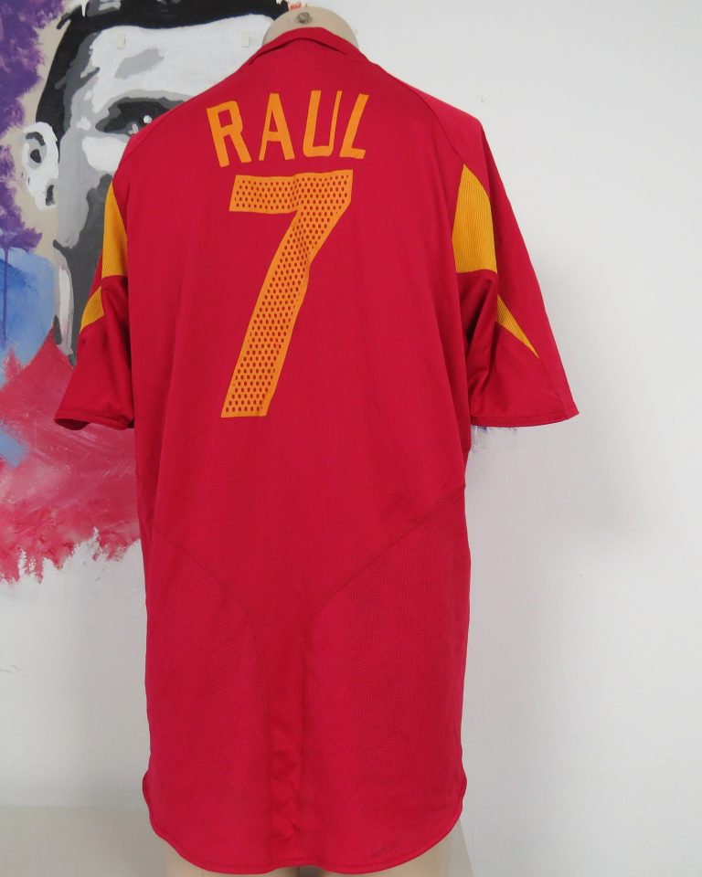 Spain 2004 2005 2006 home football shirt adidas Raul #7 size L EURO 2004 (1)