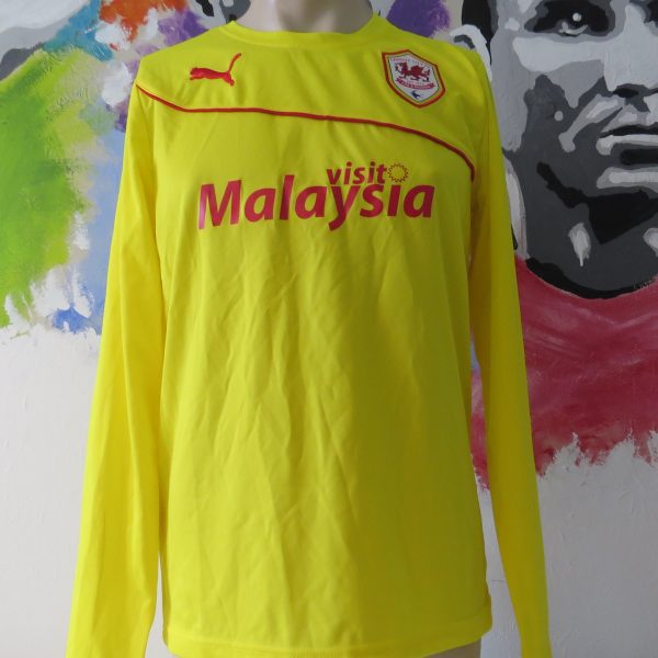 Cardiff City 2013 2014 ls third shirt Puma soccer jersey size M (1)