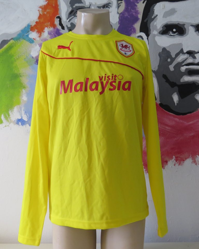 Cardiff City 2013 2014 ls third shirt Puma soccer jersey size M (1)