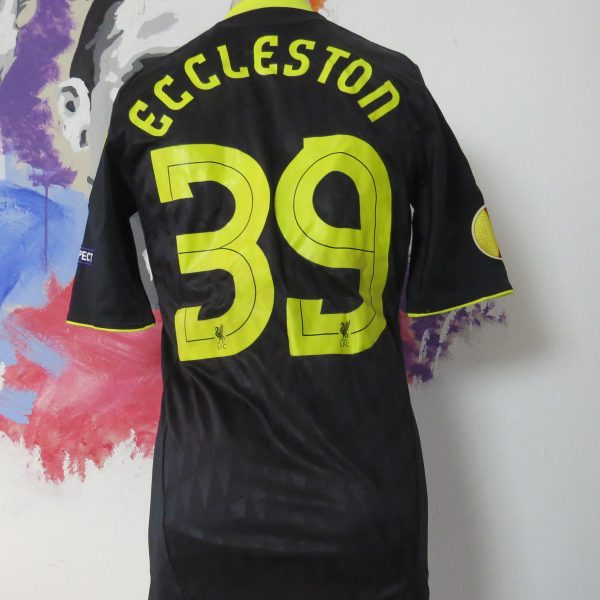 Match issue Liverpool 2010 Europa League shirt Eccleston #39 adidas techfit (1)