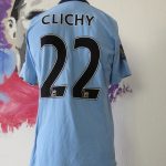 Match worn Manchester City 2012 2013 home shirt Clichy #22 Umbro (3)
