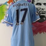 Match worn Manchester City 2014 home shirt Rodwell #17 v Watford 25114 COA (4)