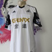 Match worn issue SWANSEA City 2013 2014 EPL home shirt Shelvey 8 (2)