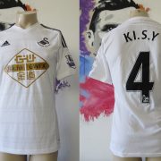 Match worn issue SWANSEA City 2014 2015 home shirt adizero #4 Ki Sung Yueng