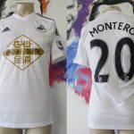 Match worn issue SWANSEA City 2014 2015 home shirt adizero Montero size M