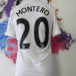 Match worn issue SWANSEA City 2014 2015 home shirt adizero Montero size M (3)