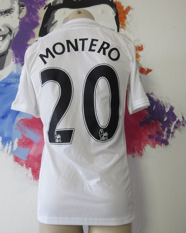 Match worn issue SWANSEA City 2014 2015 home shirt adizero Montero size M (3)