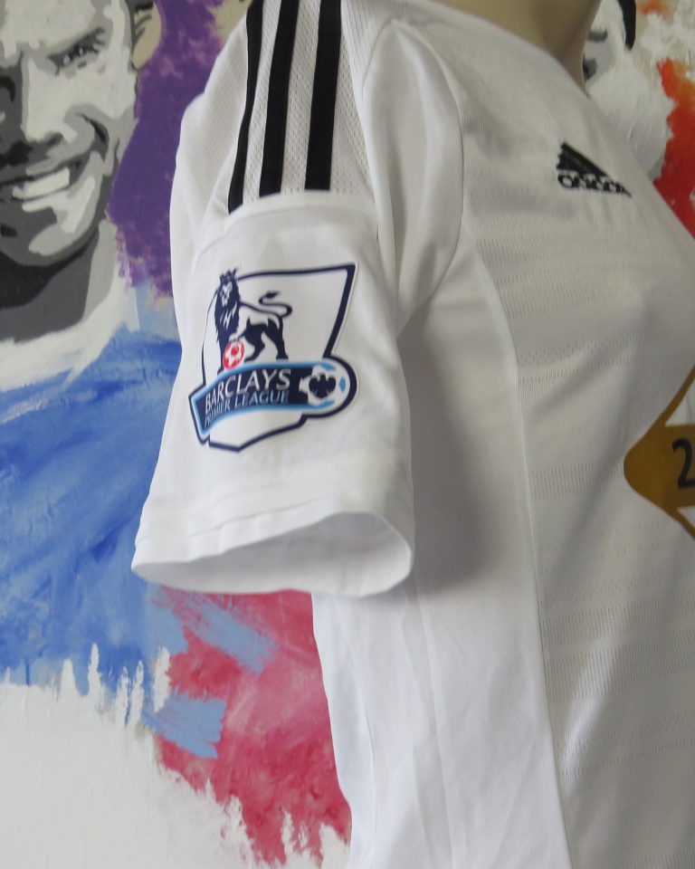 Match worn issue SWANSEA City 2014 2015 home shirt adizero Montero size M (4)
