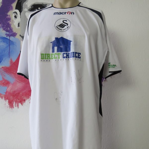 SWANSEA City 2005 2006 charity match shirt #21 Cancer research Macmillan signed (1)