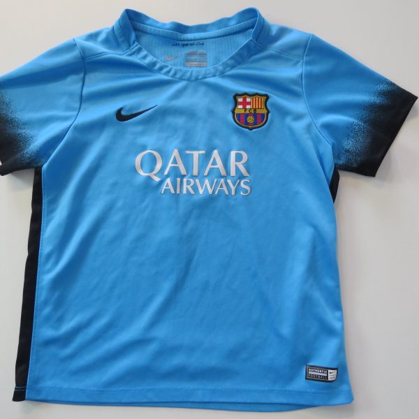 Barcelona 2015 2016 Third Shirt Nike Suarez 9 Size 6-7Y 116-122cm (1)