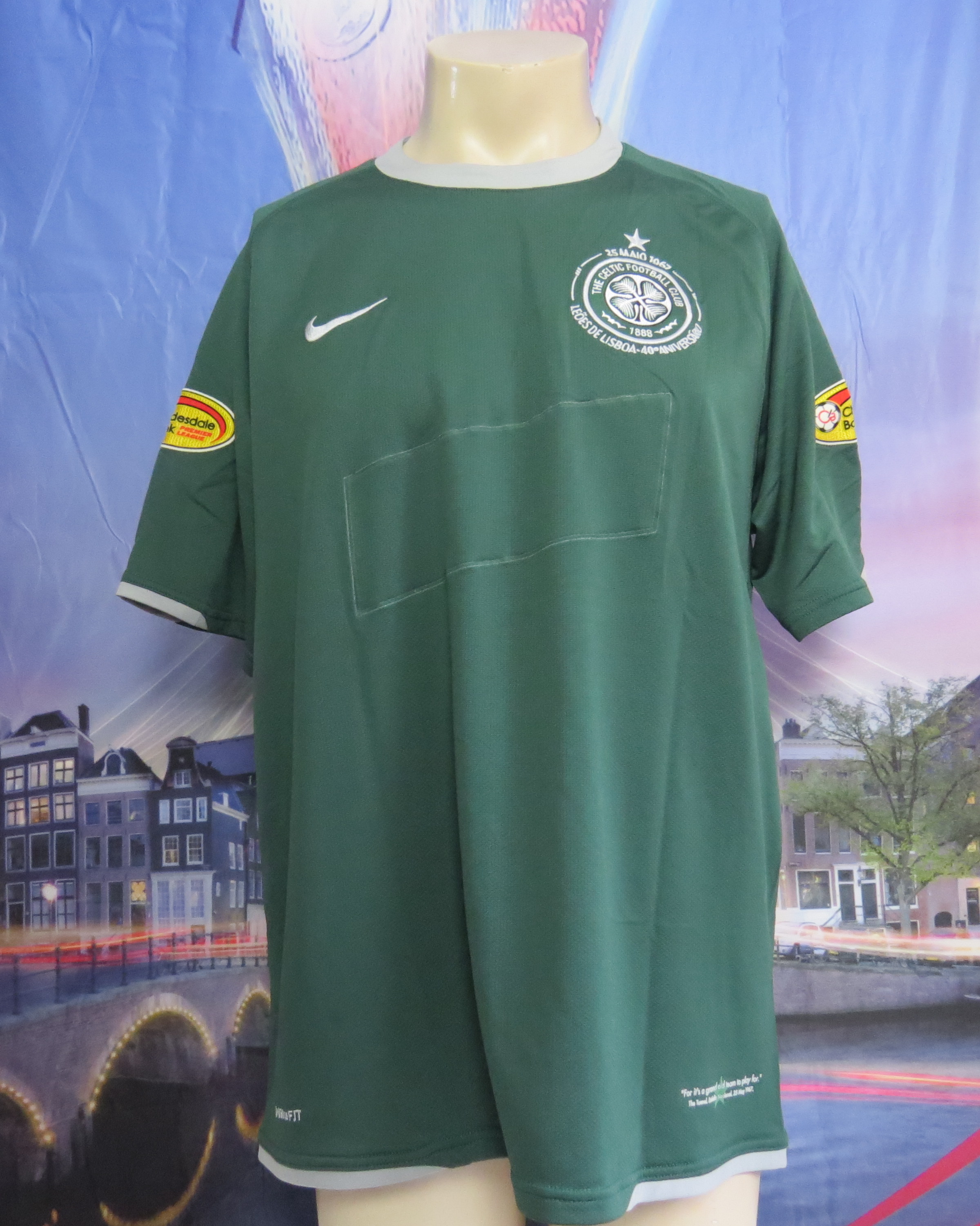 2007/08 Celtic Home Jersey XL Nike Green Scottish League NEW