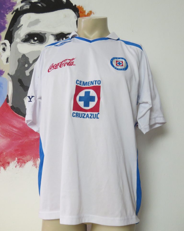 Vintage Cruz Azul 2007 away shirt Umbro jersey #75 size L Mexico (1)