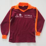 Vintage AS Roma 1980ies acrylic supporters shirt size Boys M 10Y (1)