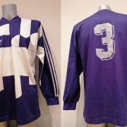 Vintage Adidas 1991 1992 purple football shirt #3 size L