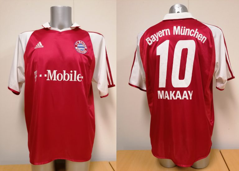 Vintage Bayern Munchen 2003 2004 home shirt adidas top Makaay 10 size L