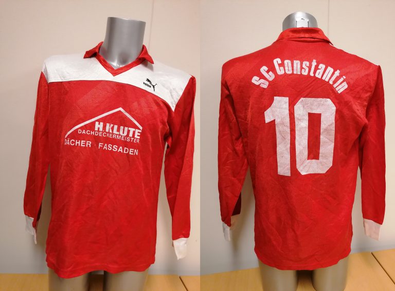 Vintage Puma 1980ies red german amateur football shirt #10 size XL