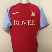 Vintage Aston Villa 2003 2004 home shirt Diadora football top size M (1)