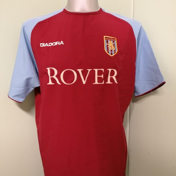 Vintage Aston Villa 2003 2004 home shirt Diadora football top size M (1)