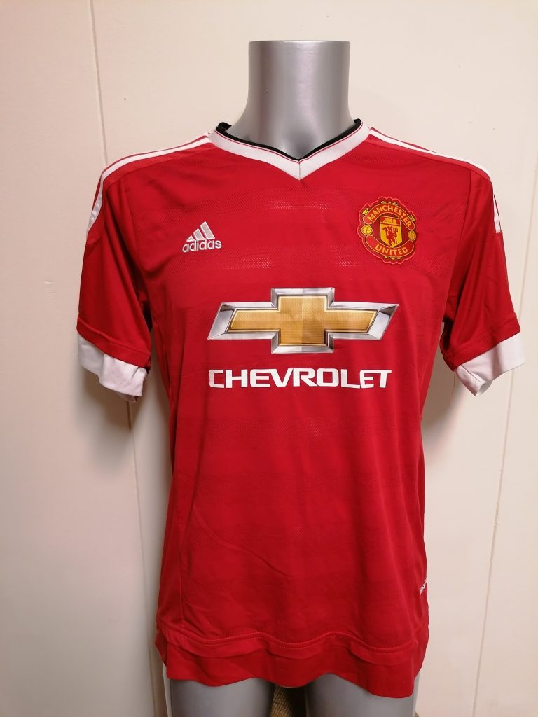 Manchester United 2015 2016 home shirt adidas football top size L (1)