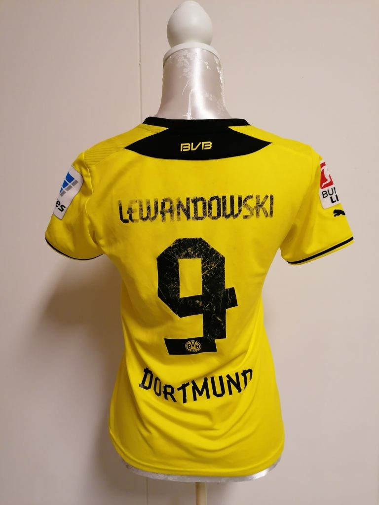 Borussia Dortmund 2013-14 BL Ladies home shirt Puma Lewandowski 9 size UK 8 D34 F36 S (5)