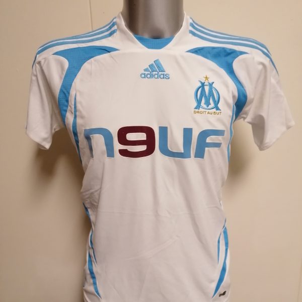 Olympique Marseille 2007 2008 home shirt adidas football top size Boys L 14Y 164cm (1)