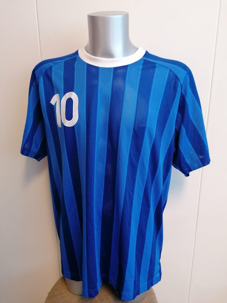 Adidas blue football sports shirt #10 trikot size 2XL (1)