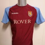 Aston Villa 2003 2004 home shirt Diadora football top #6 size Boys XL 32-33 (1)