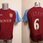 Aston Villa 2003 2004 home shirt Diadora football top #6 size Boys XL 32-33