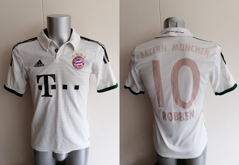 Bayern Munchen 2013 2014 away shirt adidas Robben 10 size S