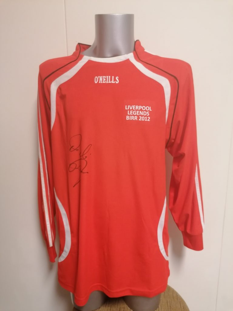 Match worn Birr XI v Liverpool Legends 2012 shirt O’Neills #9 size L signed (1)
