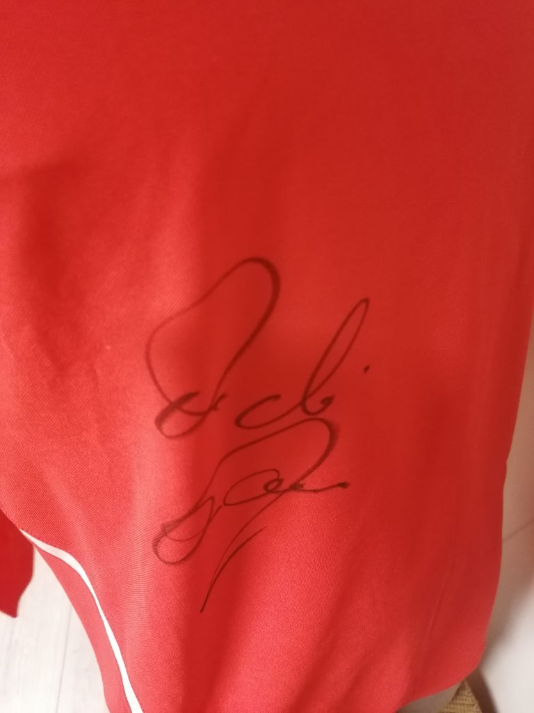 Match worn Birr XI v Liverpool Legends 2012 shirt O’Neills #9 size L signed (4)