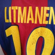 Vintage Barcelona 1998-00 home shirt Nike football top Litmanen 10 size S (4)