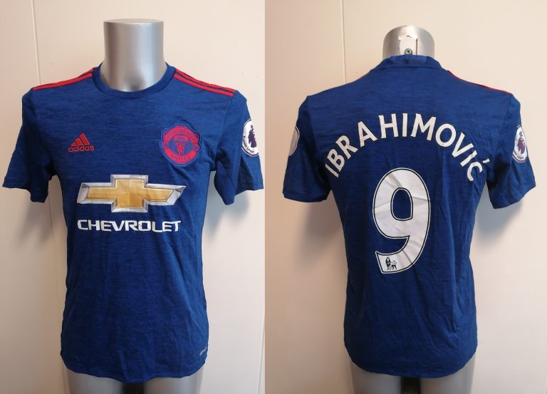 Manchester United 2016 2017 away shirt adidas EPL Ibrahimovic 9 size S