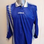 Vintage Adidas 1996 football shirt ls style Schalke France size XL 44-46 (2)
