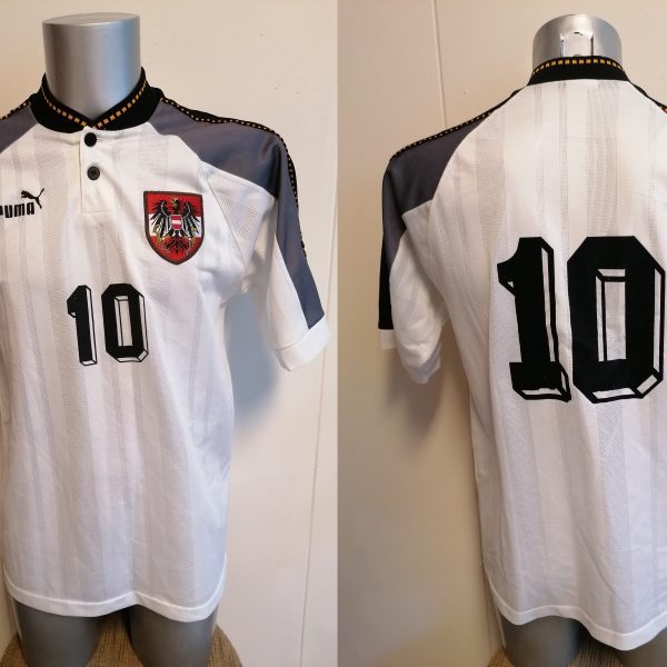 Vintage Austria 1997 1998 home shirt Puma Osterreich jersey #10 size S