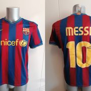 Vintage Barcelona 2009 2010 home shirt Nike Messi 10 football top size S (1)
