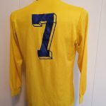 Vintage Erima 1970ies yellow football shirt #7 size L made in west germany (2)