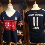 Womens Bayern Munchen 2017 2018 away shirt adidas James 11 size ladies XL UK 20-22 (1)