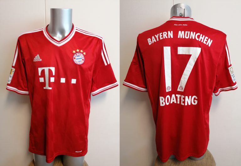 Bayern Munchen 2013 2014 home shirt adidas Boateng 17 trikot size XL