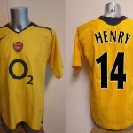 Player issue Arsenal 2005 2006 away shirt Nike football Henry 14 size L3