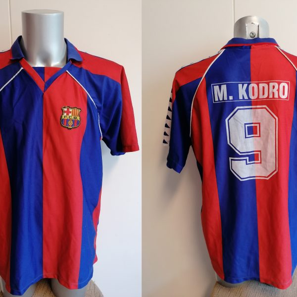 Vintage Barcelona 1995 home shirt Rogers M. Kodro 9 size M