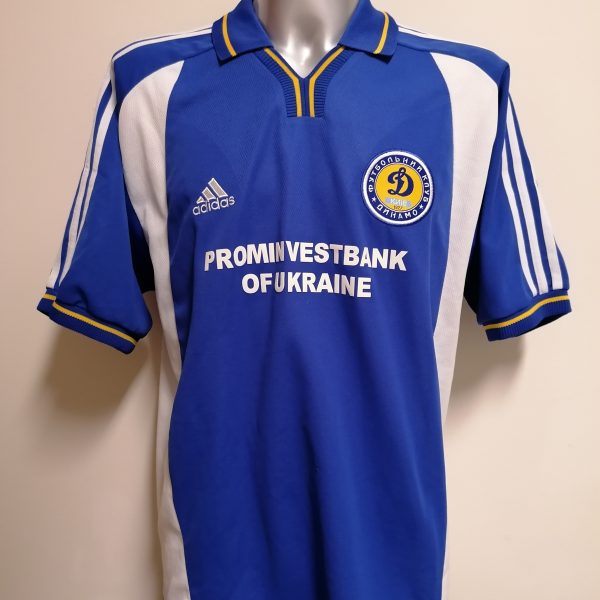Vintage Dinamo Kiev 2001 2002 away shirt adidas jersey size XL (1)