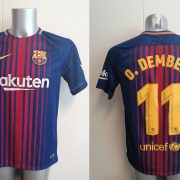 Barcelona 2017 2018 home shirt Nike O. Dembele #11 size M