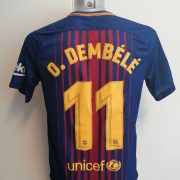 Barcelona 2017 2018 home shirt Nike O. Dembele #11 size M (2)